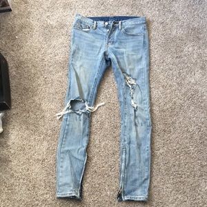 MNML Ripped Jeans Distressed Size 29